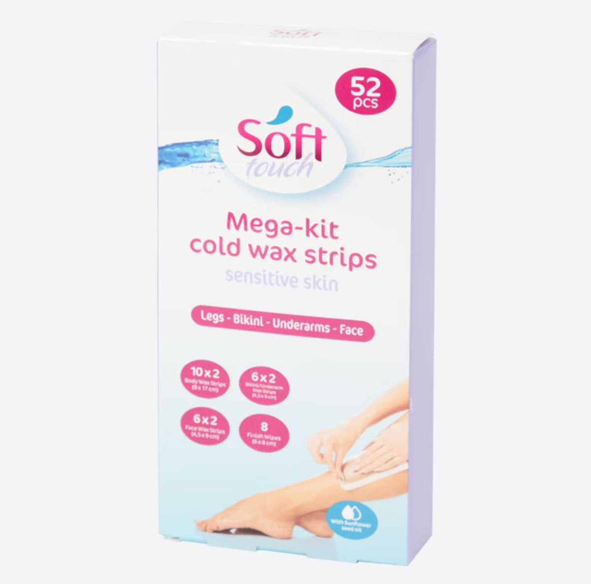 Spectrum Kaltwachsstreifen Soft Touch Kaltwachsstreifen Mega-Set 52 Stück, 52 St.