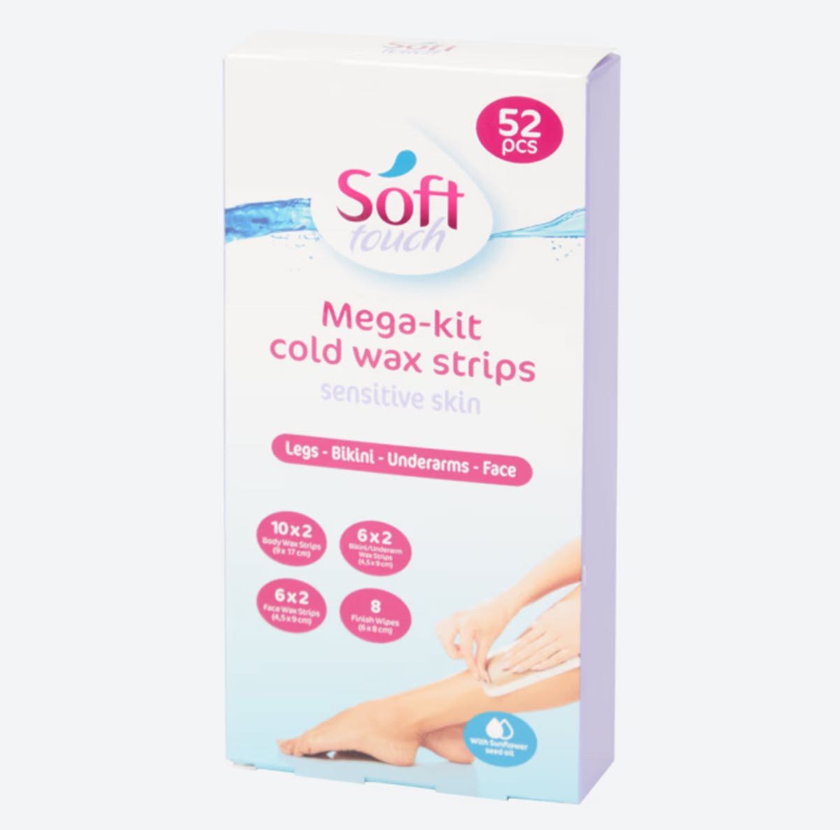 Spectrum Kaltwachsstreifen Soft Touch Kaltwachsstreifen Mega-Set 52 Stück, 52 St.