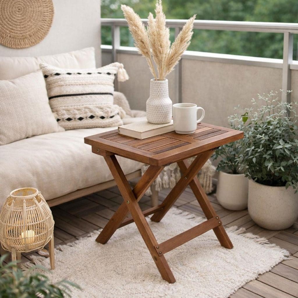 ESTEXO Gartentisch Beistelltisch Holztisch Lounge Tisch Kaffeetisch Klappti günstig online kaufen