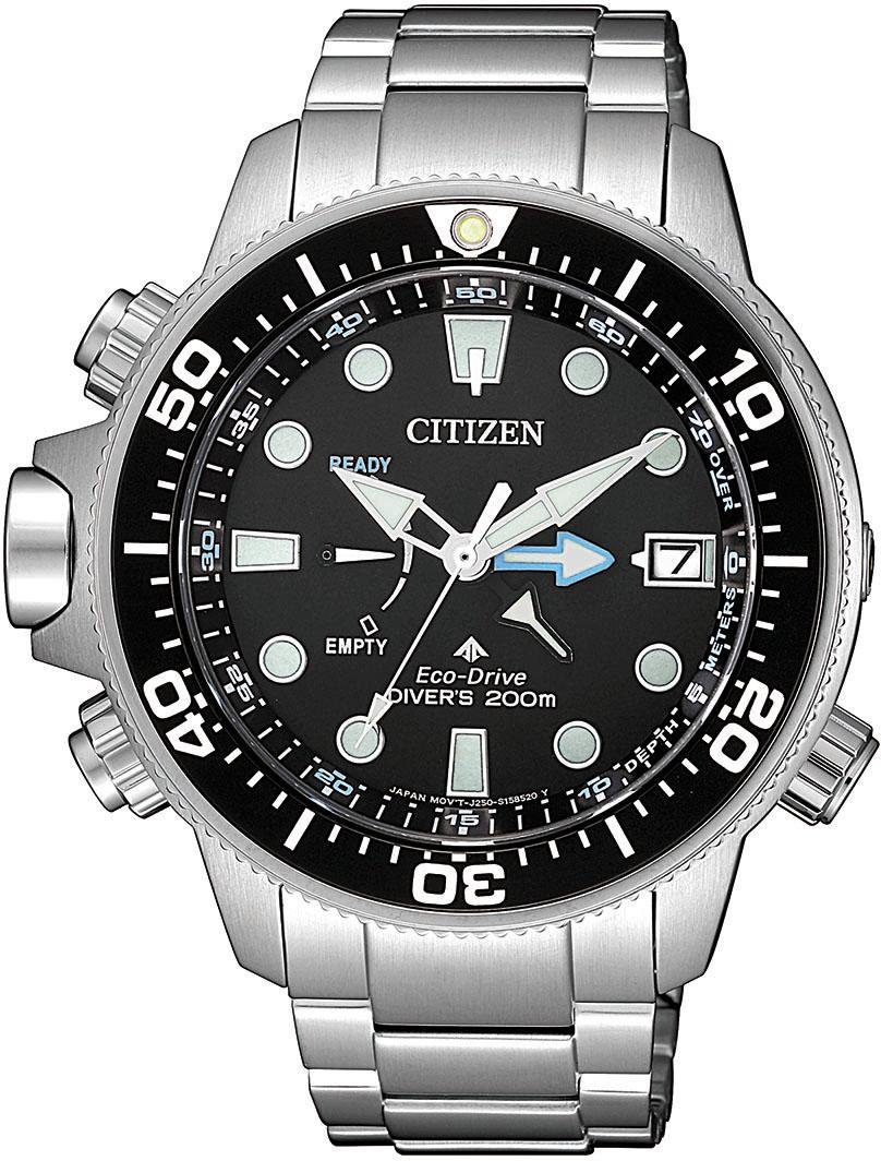 Citizen Taucheruhr BN2031-85E, Armbanduhr, Herrenuhr, Solar, bis 20 bar wasserdicht, Datum