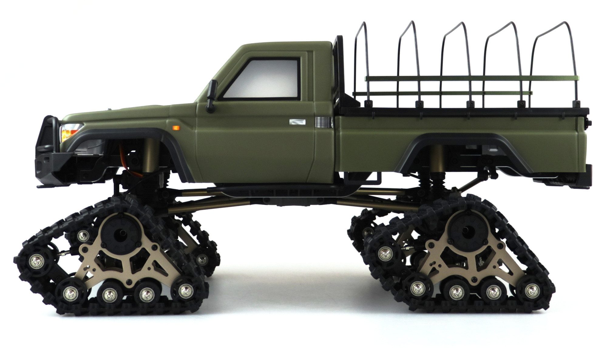 Amewi RC-Buggy Amewi RC Scale Crawler AMXRock RCX10PTS Pick-Up 1:10, RTR grau