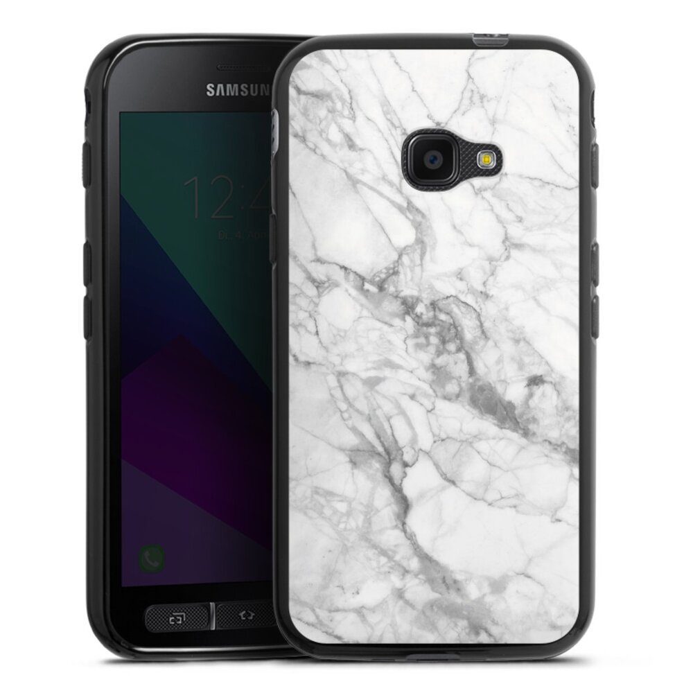 DeinDesign Handyhülle Stein Marmor Muster Marmor, Samsung Galaxy Xcover 4s  Silikon Hülle Bumper Case Handy Schutzhülle