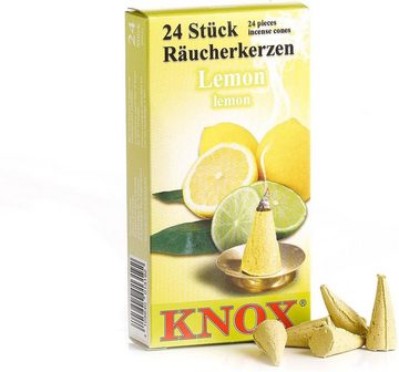 KNOX Räuchermännchen 4er Set Räucherkerzen Lavendel, Veilchen, Orange, Lemon