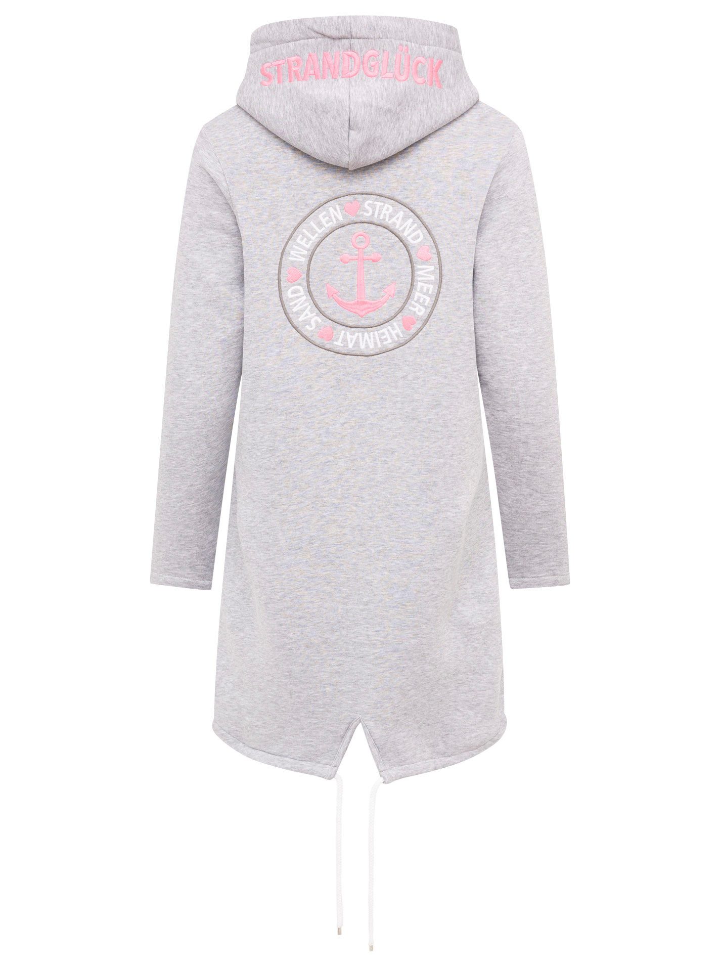 Zwillingsherz Kapuzensweatjacke Hoodiemantel "Anker & Strandglück" günstig online kaufen