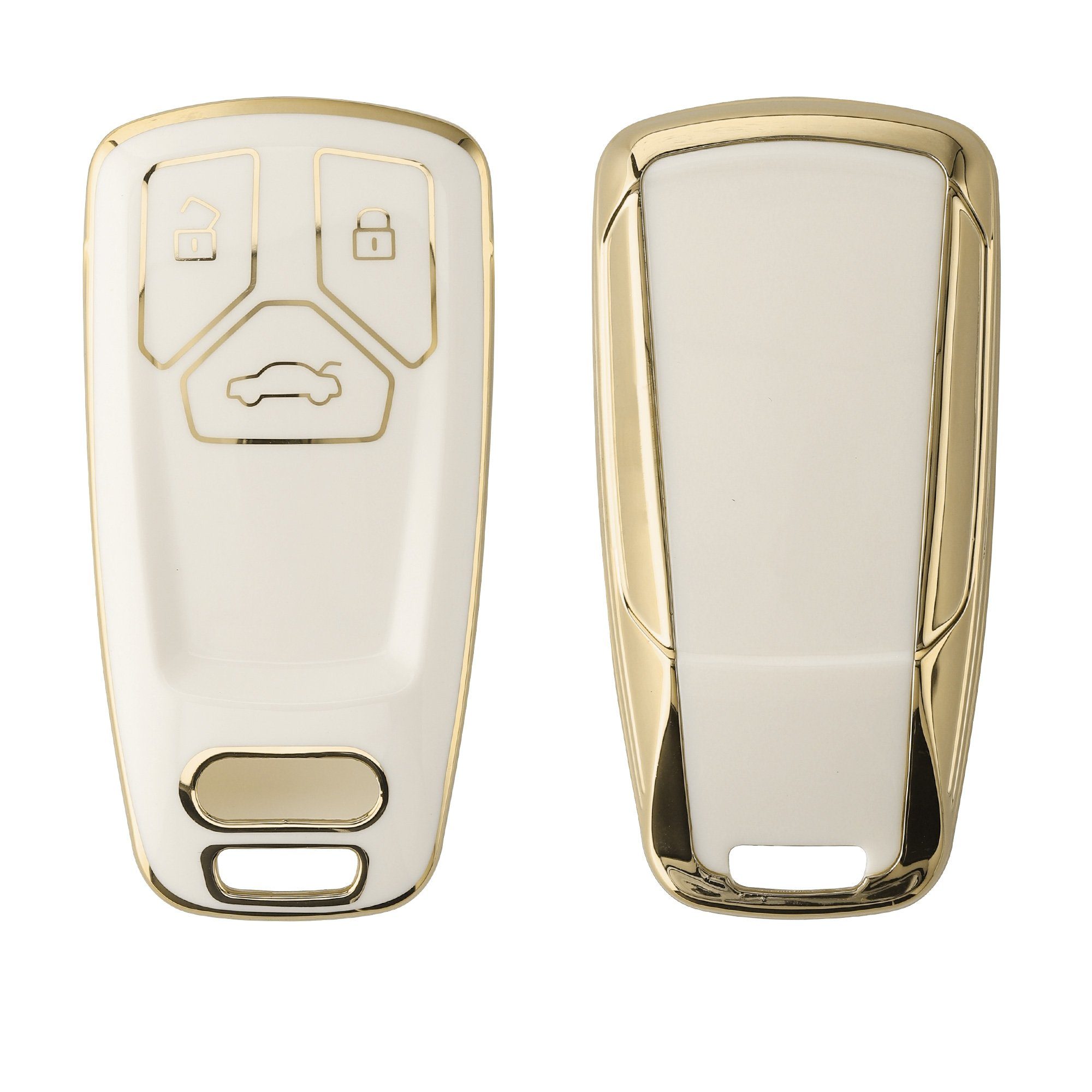 Schlüsseltasche kwmobile Hülle für Cover Silikon Autoschlüssel Schlüsselhülle Audi,