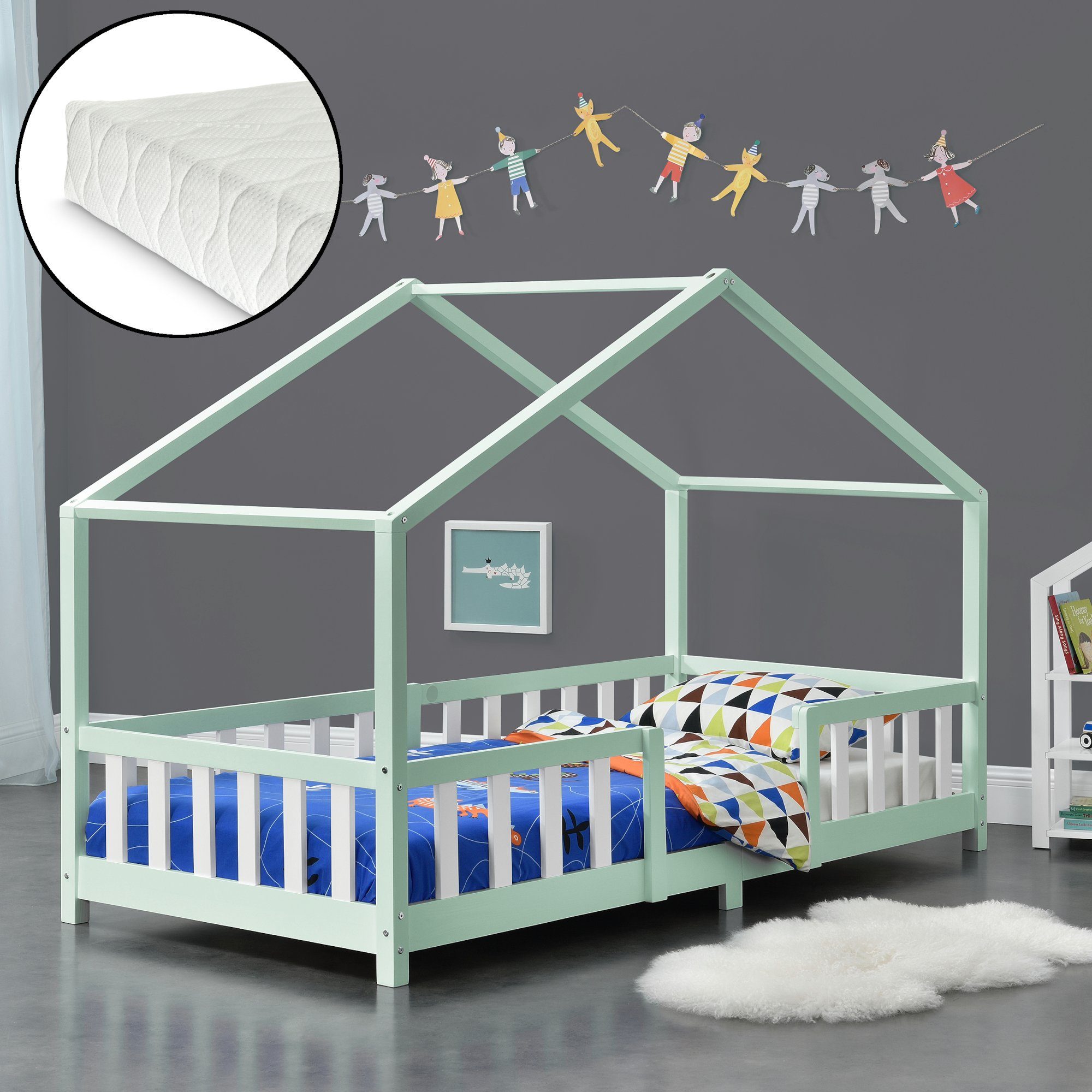 en.casa Kinderbett (Bett und Matratze), »Treviolo« günstig online kaufen