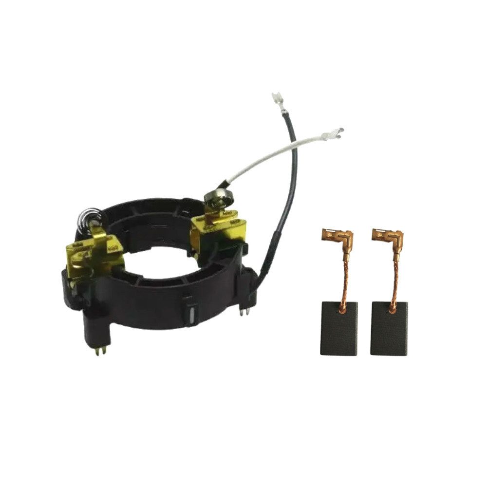 Trade-Shop Ersatzbürste 2x mit Motorkohlen-Halter passend für Makita CB-318 CB-325 194074-2, 5mm x 11mm x 16m Motorkohlen Kohlebürsten, Maße des Halters: ca. 65 x 65 x 50mm - Geeignet für Bohrhammer