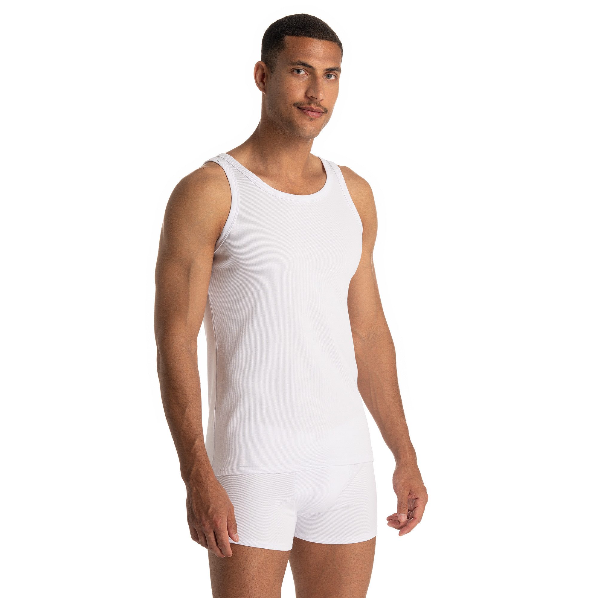 Bruno Banani T-Shirt FINE RIB mit Rundhalsausschnitt, Cotton-Mix, elastisch günstig online kaufen