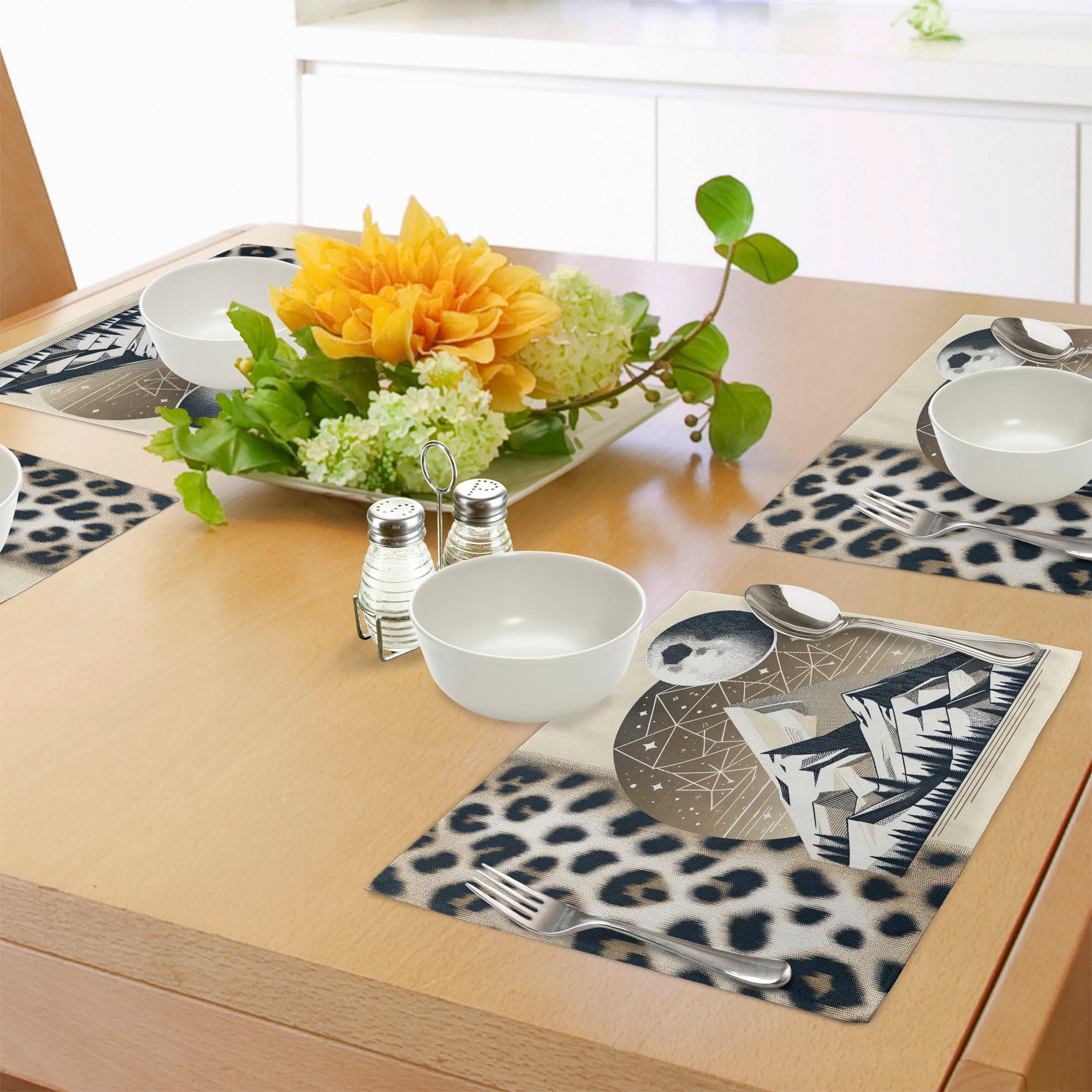 Abakuhaus Platzset Waschbare Stoff Esszimmer Küche günstig online kaufen