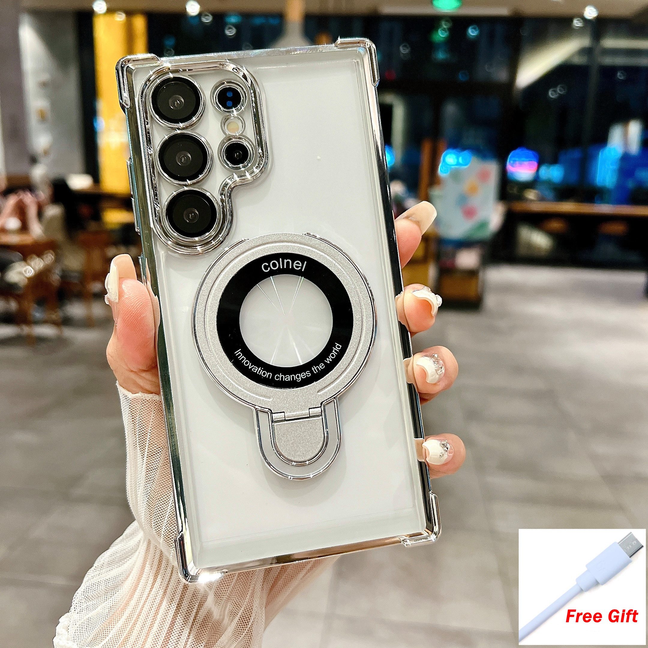 trends for living Handyhülle MagSafe Hülle mit Ringhalter Für Samsung S24 Ultra S23 S22 Note 20