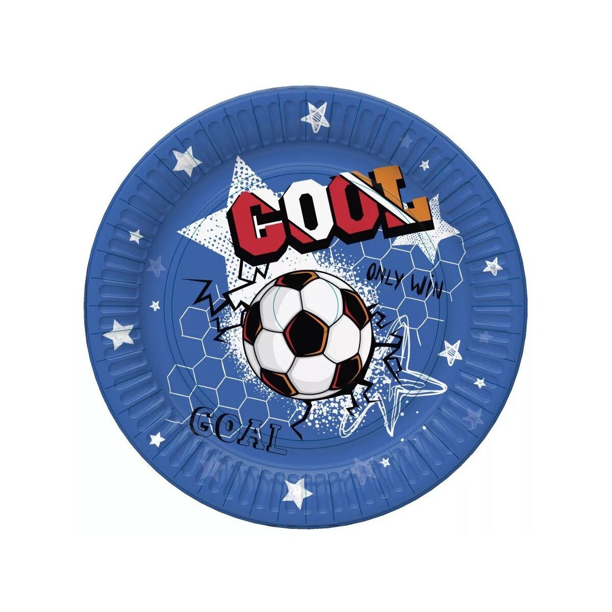 Wisam Kindergeschirr-Set Fußball Cool teller 8 Stk 18 cm
