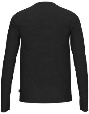 Black feiner ORANGE BOSS Langarmshirt Twillstruktur (1-tlg) mit