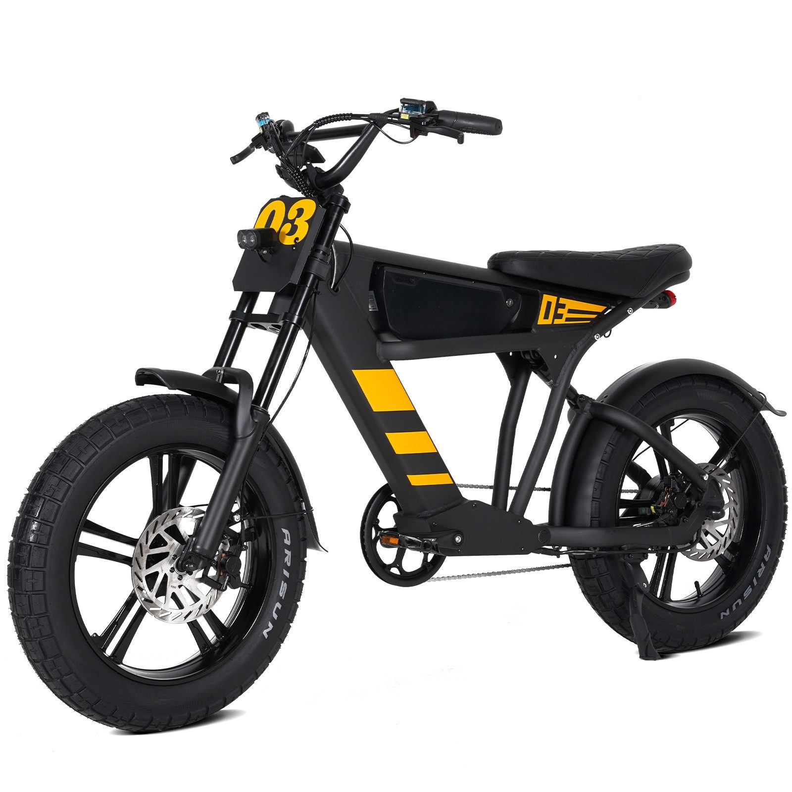 Vankel E-Bike Cityrad Damen Herren 20x4,0'' Citybike, 873WH Pedelec, 48V 250W, max.120km, Kettenschaltung, Heckmotor, 873 Wh, MTB E Mountainbike Pedelec Snowbike für Damen u. Herren