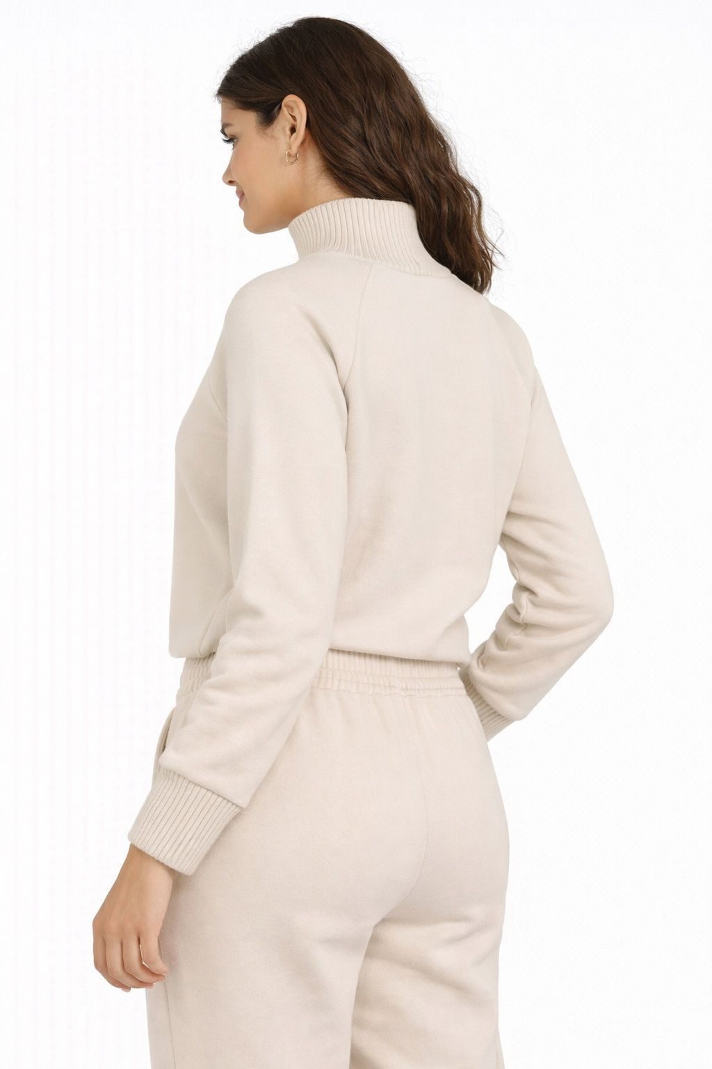 YAYA Sweatshirt Pullover mit Strickkragen
