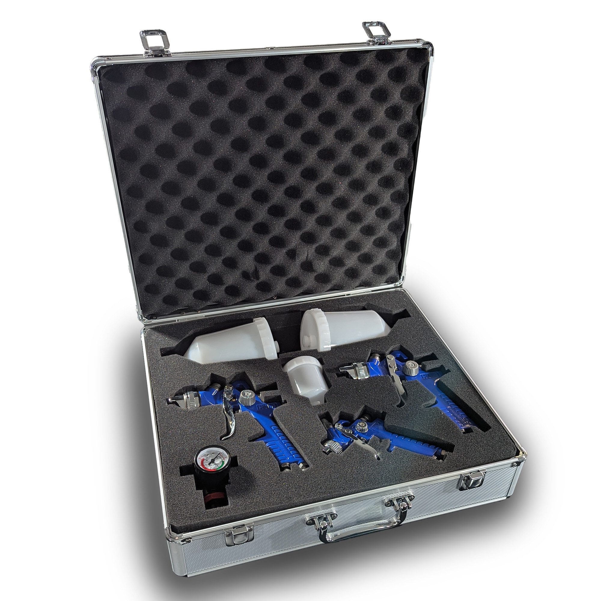 Bituxx Lackierpistole HVLP Lackierpistolen 3er Set