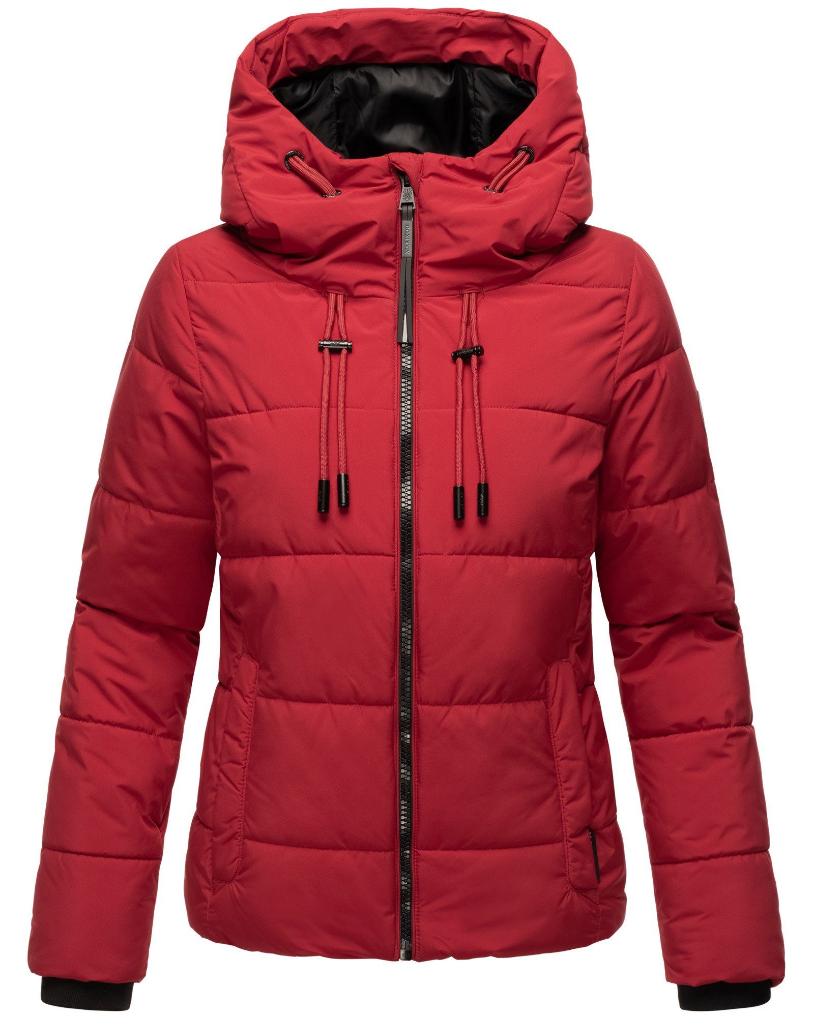 XVI Marikoo Mit Red Dark und Kapuze Shimoaa breiter Winterjacke großer Steppung