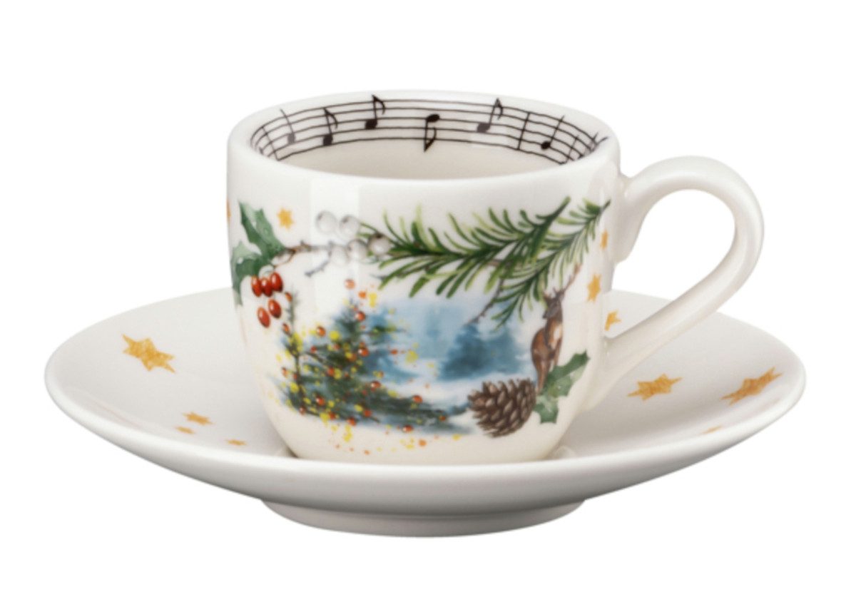 Espressotasse Sammelserie 2023 Am Weihnachtsbaum Espressotasse 2tlg
