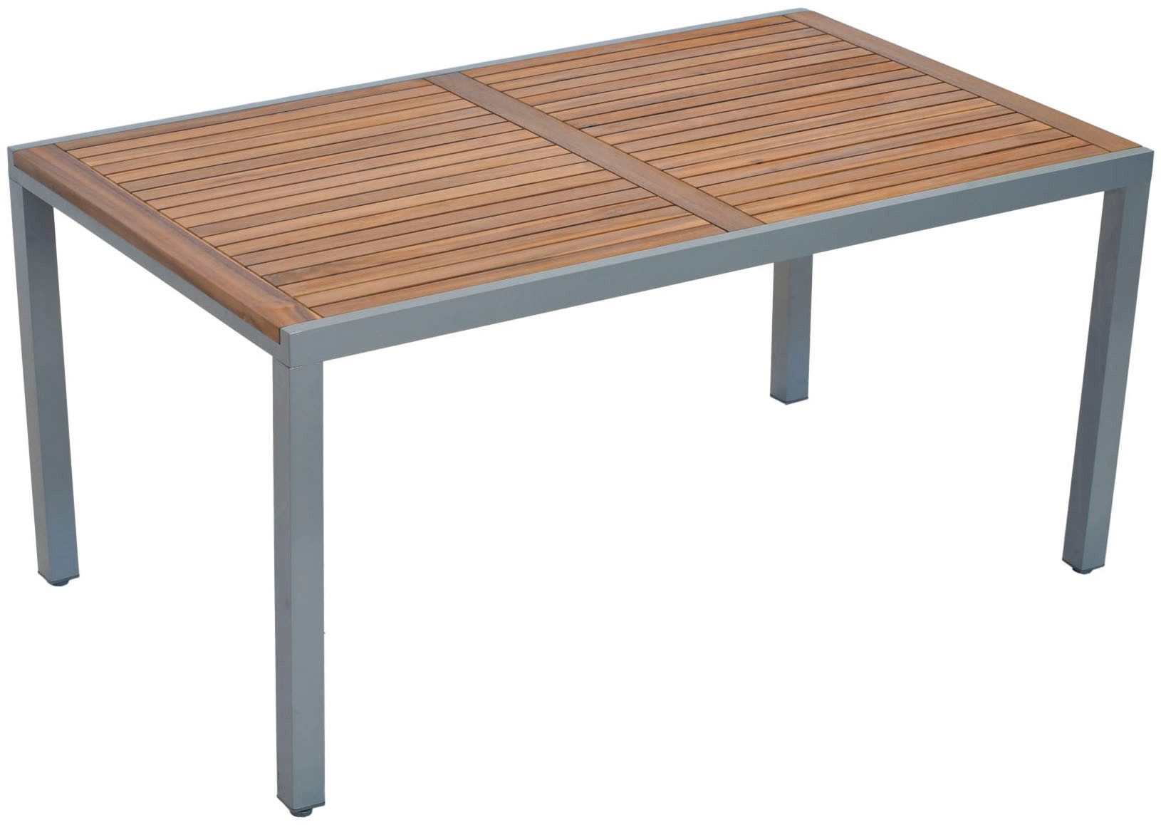 MERXX Garten-Essgruppe »Tilos«, (Set, 7-tlg., Rückenabschluss und Armlehnen aus Akazienholz), Rückenlehne verstellbar durch Gasdruckfeder
