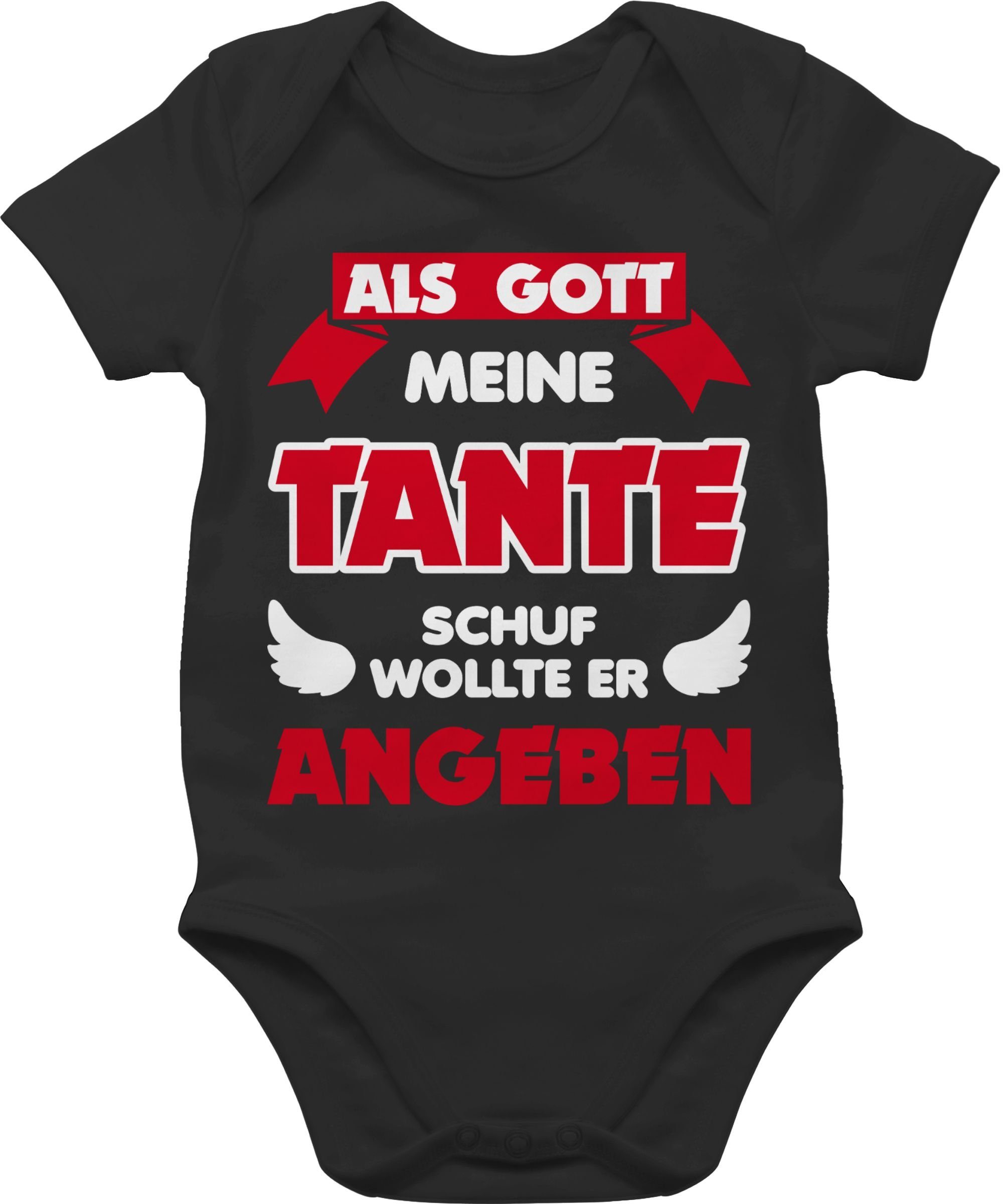 Shirtracer Shirtbody »Als Gott meine Tante schuf Statement Sprüche