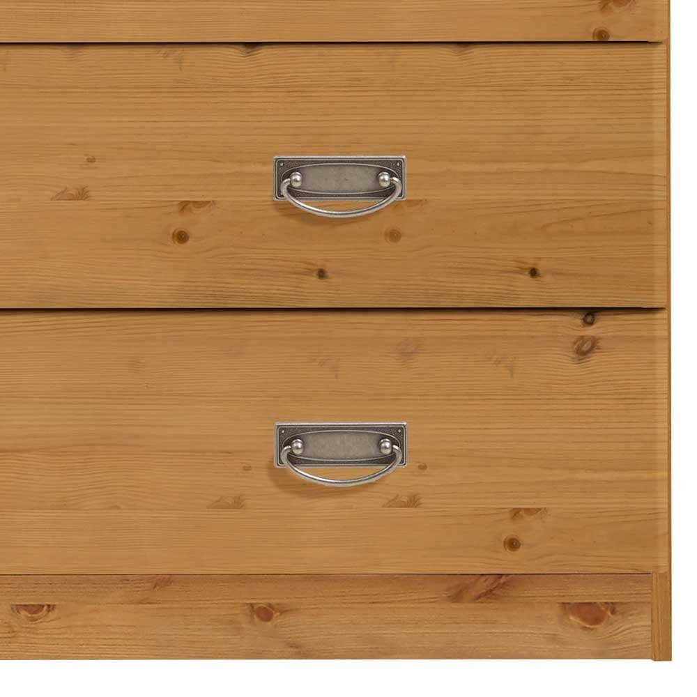 Pharao24 Schubkastenkommode Bowies, aus Massivholz