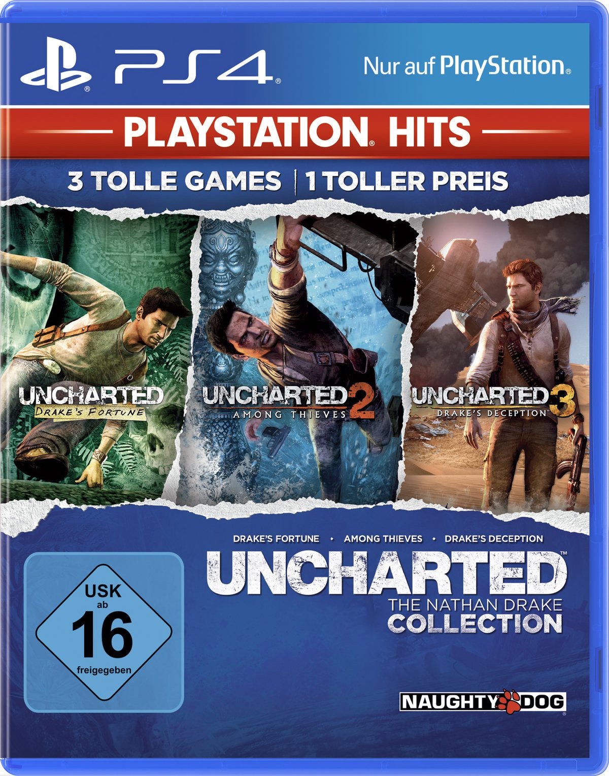 Uncharted Collection (Teil 1-3) - PlayStation Hits - [PlayStation 4] Playstation 4