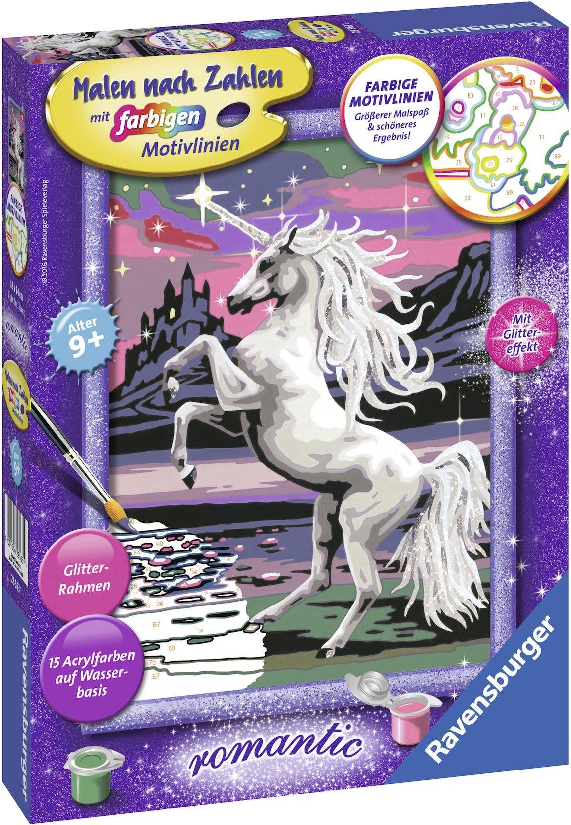 Ravensburger Malen nach Zahlen Magisches Einhorn, Made in Europe