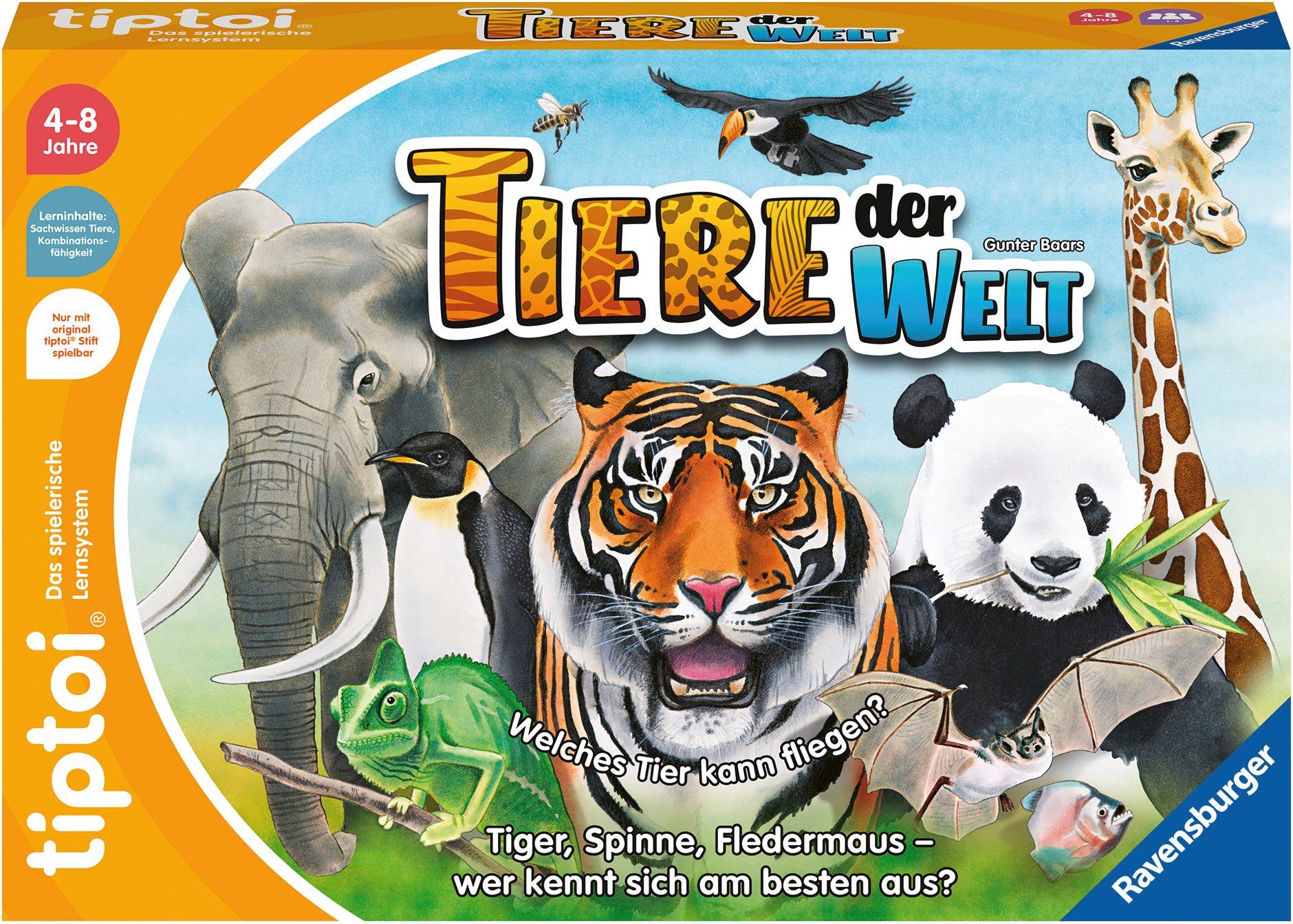 Ravensburger Spiel tiptoi® Tiere der Welt, Made in Europe