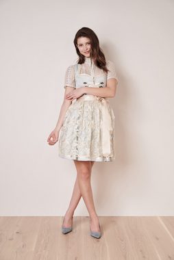 Krüger Madl Dirndl 'Dalina' Spitzenschürze 412465, Hellblau Creme 50