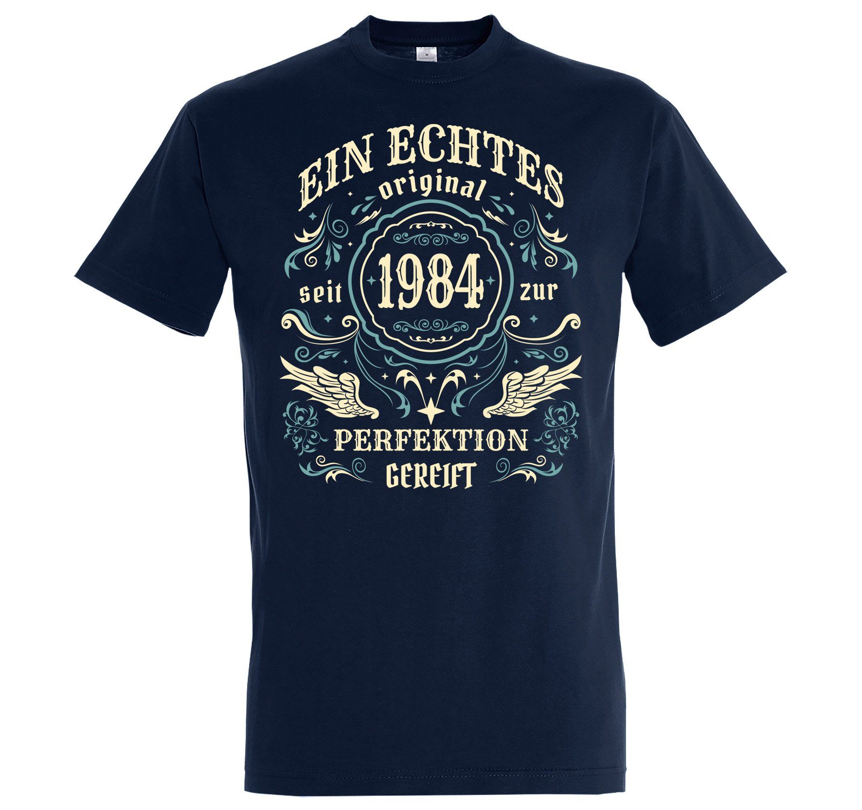 Youth Designz T-Shirt Original Seit 1984 Herren T-Shirt 40. Geburtstag 2024 mit lustigem Spruch zum Geburtstag Navyblau