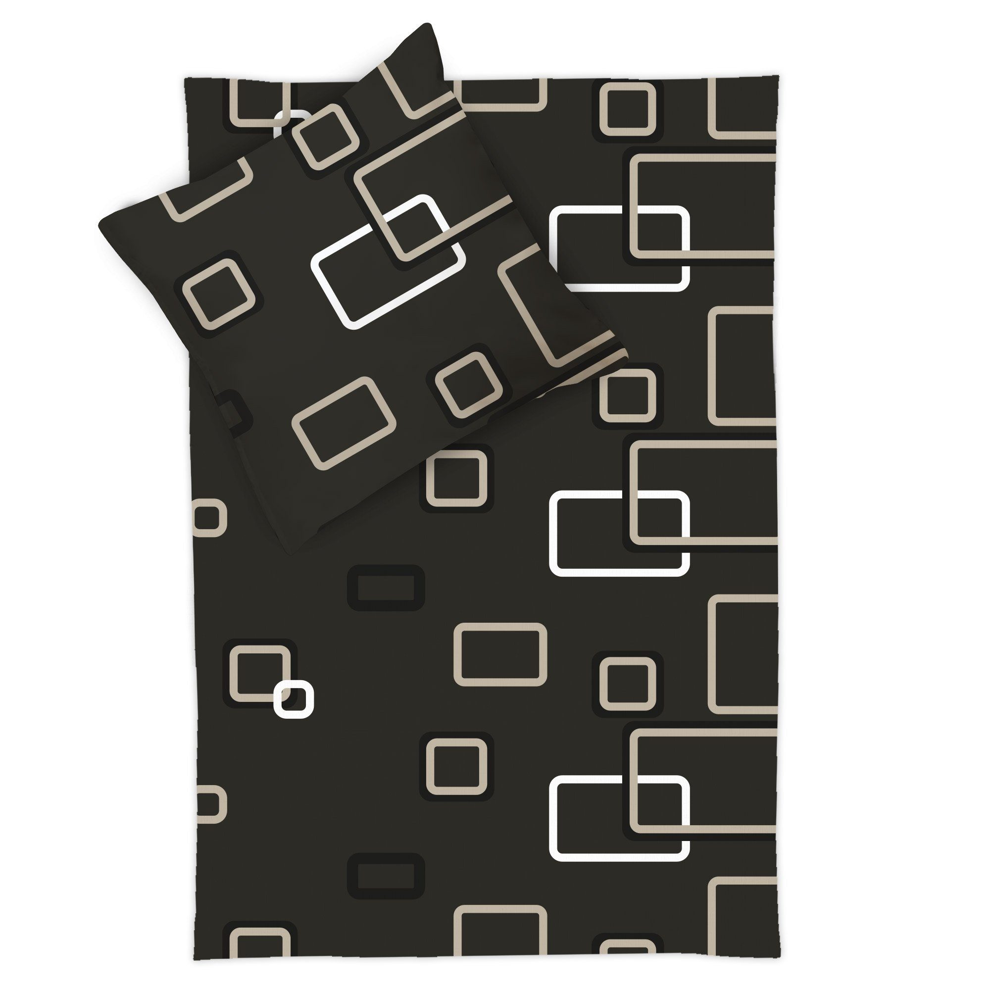 Beautissu Bettwäsche Noa, Baumwolle, 2 teilig, 2 tlg. Renforcé Bettgarnitur günstig online kaufen