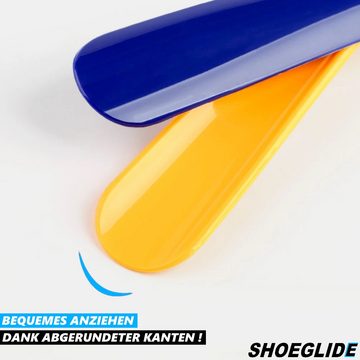 MAVURA Schuhlöffel SHOEGLIDE 2x Schuhanzieher Kunststoff lange Schuhanziehhilfe, Schuh Anzieher XXL 45cm lang und stabil