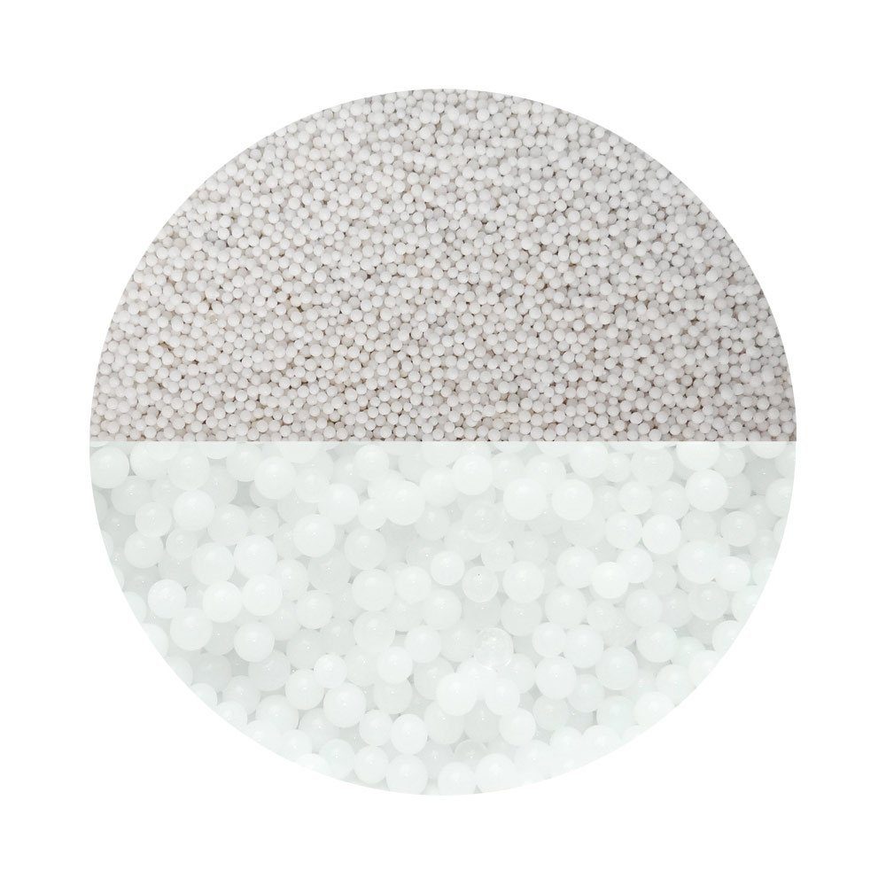 trendfinding Deko-Granulate 100 g Hydroperlen Deko Granulat, (1,5-2 mm, Weiß)
