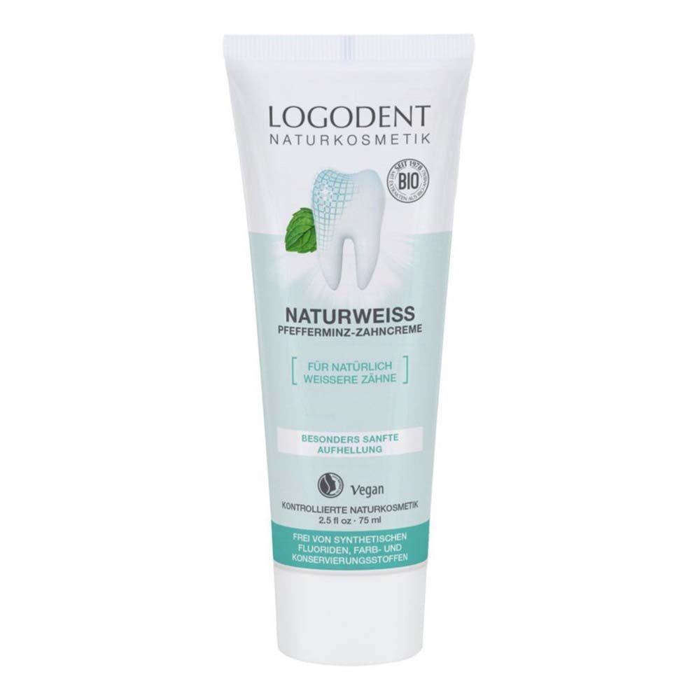 Zahnpasta Zahncreme - Naturweiß 75ml 2er Pack
