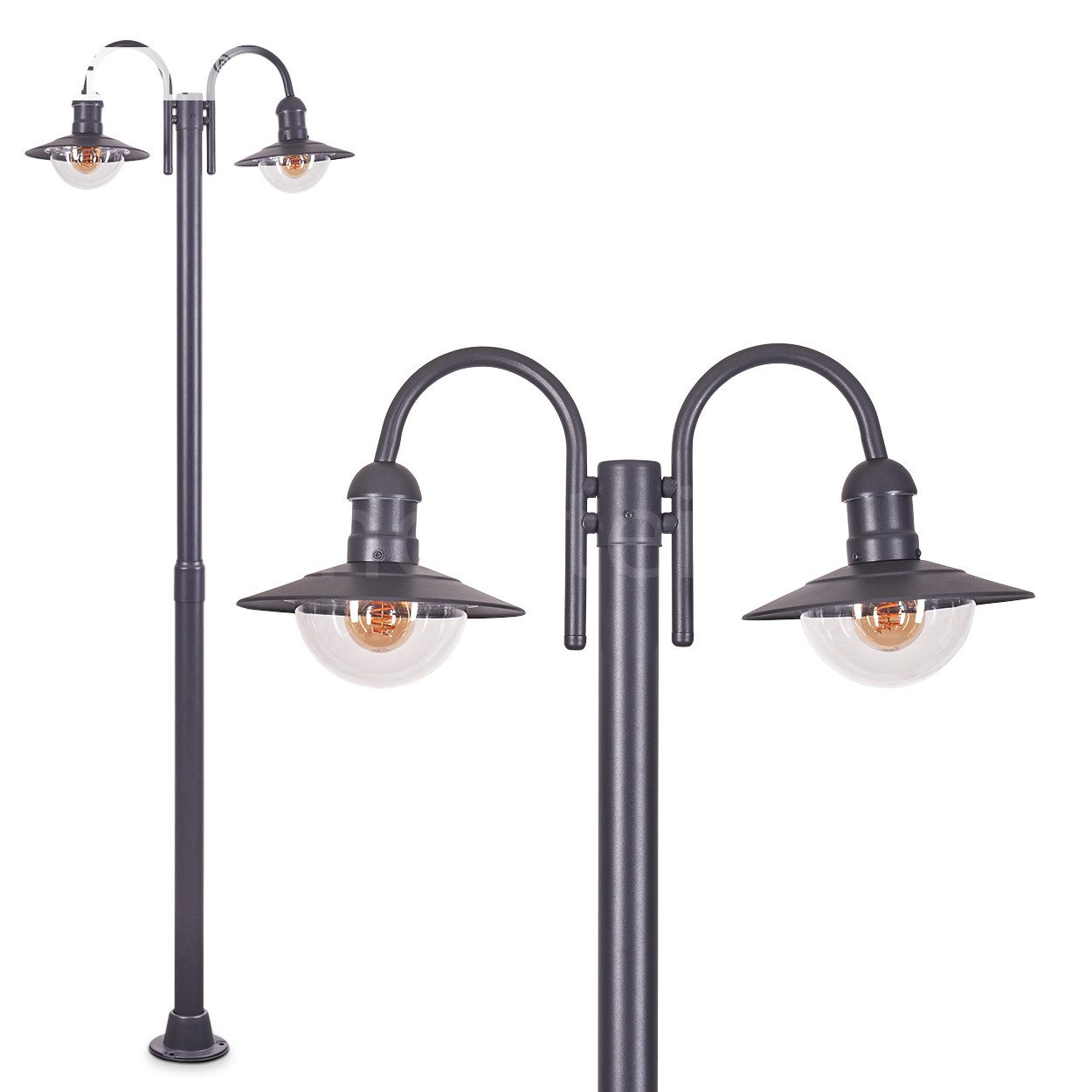 hofstein Außen-Stehlampe moderne Wegeleuchte aus Metall/Kunststoff günstig online kaufen