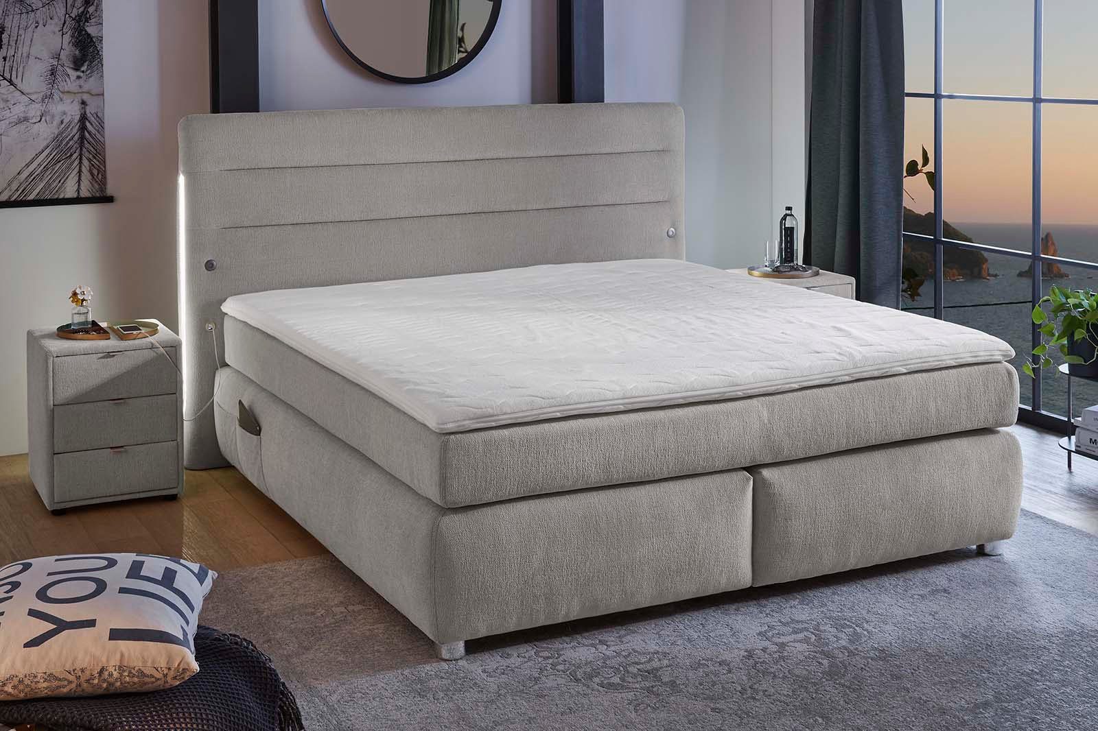 Jockenhöfer Gruppe Boxspringbett Livia, inklusive LED-Beleuchtung, günstig online kaufen