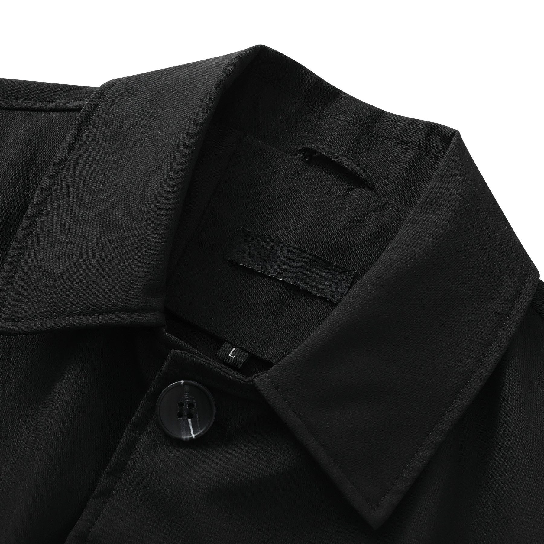 Allthemen Trenchcoat Herren Einreihiger Freizeit Trenchcoat mit Reverskragen Regular Fit