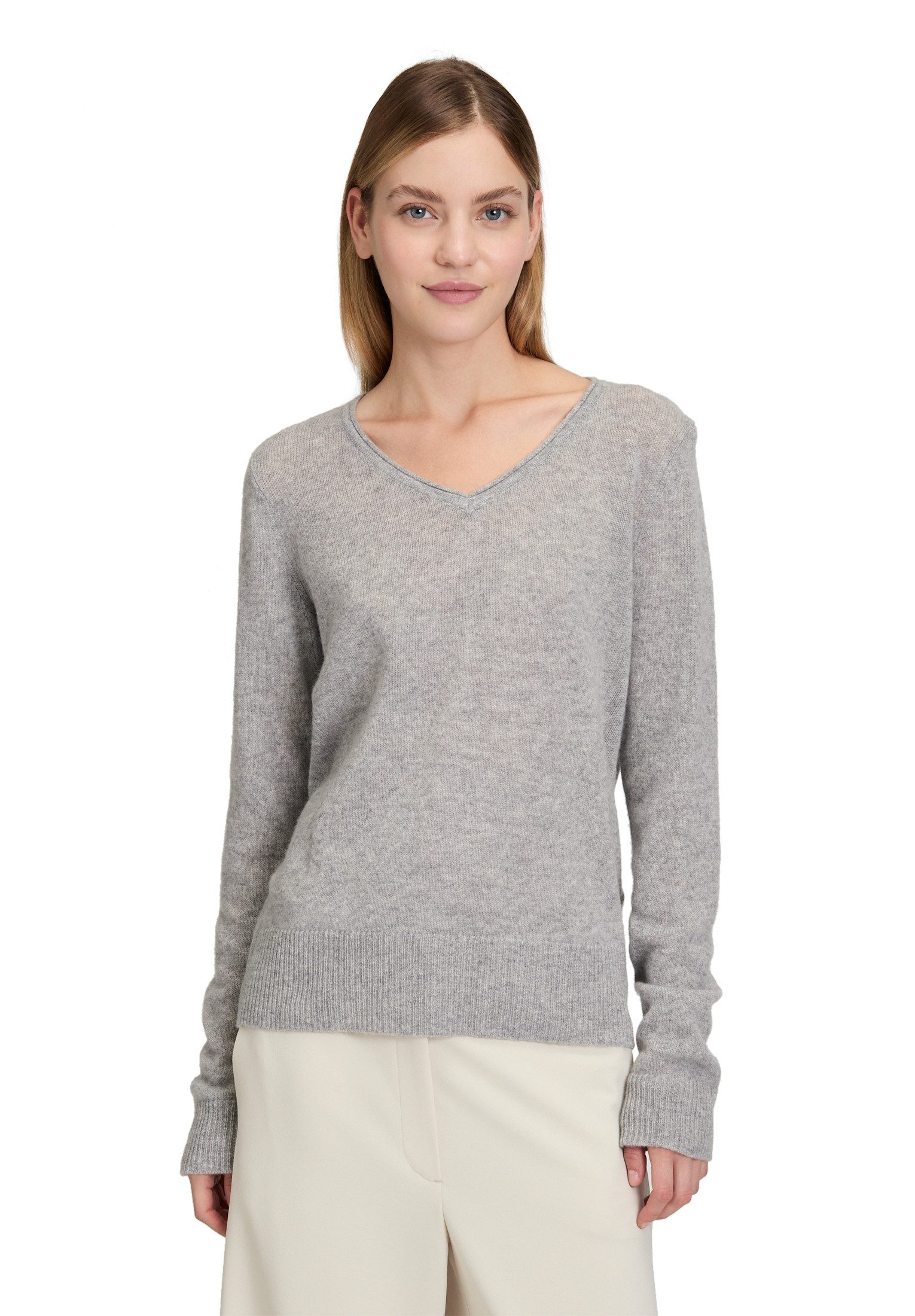 Betty Barclay Strickpullover Damen Kaschmir-Pullover mit V-Ausschnitt (1-tl günstig online kaufen