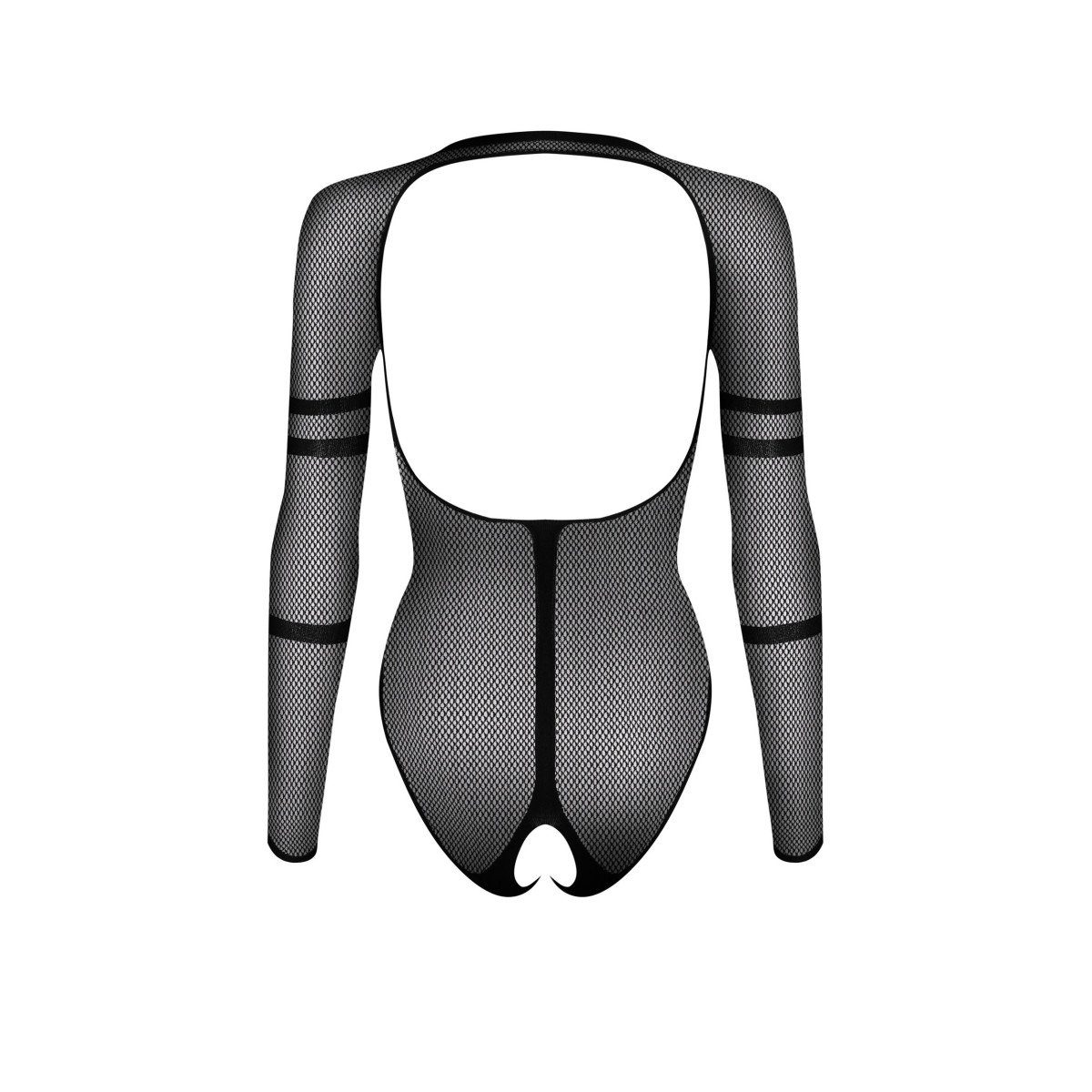 Obsessive Body Transparenter Ouvert-Body schwarz rückenfrei elastisch