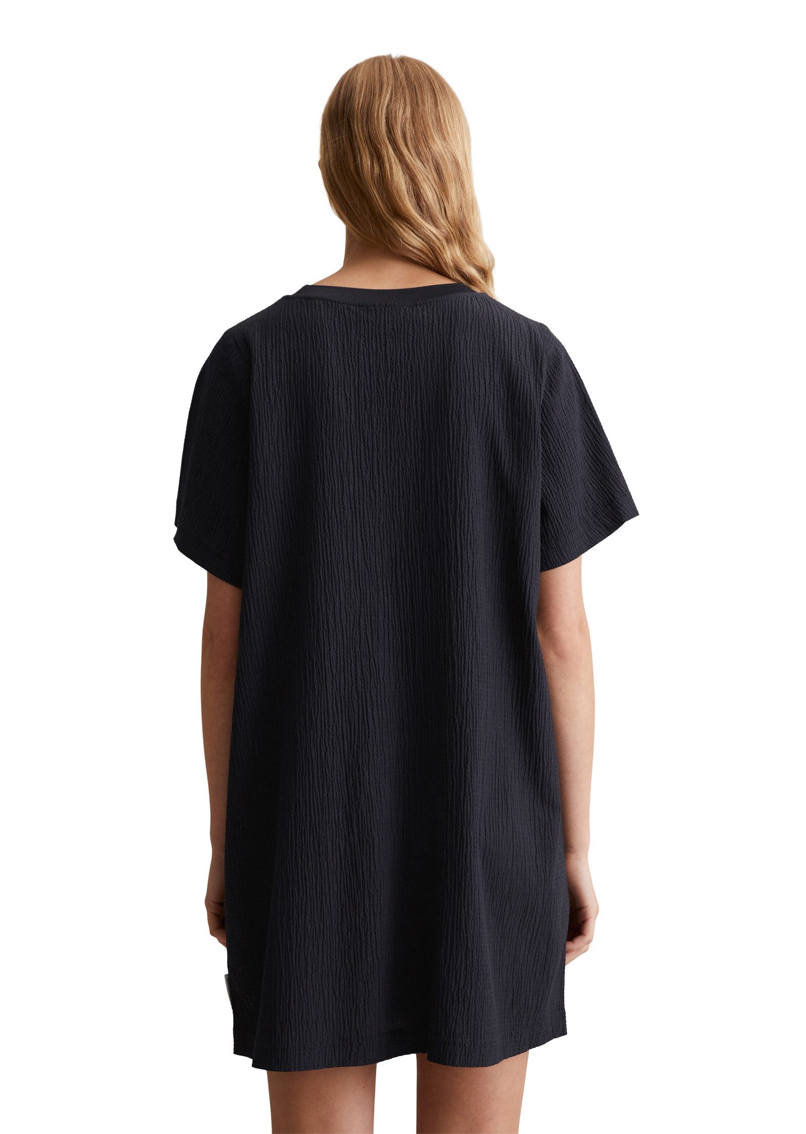 Marc O'Polo DENIM Midikleid Crinkle-Optik, nicht gefüttert, im T-Shirt-Stil günstig online kaufen