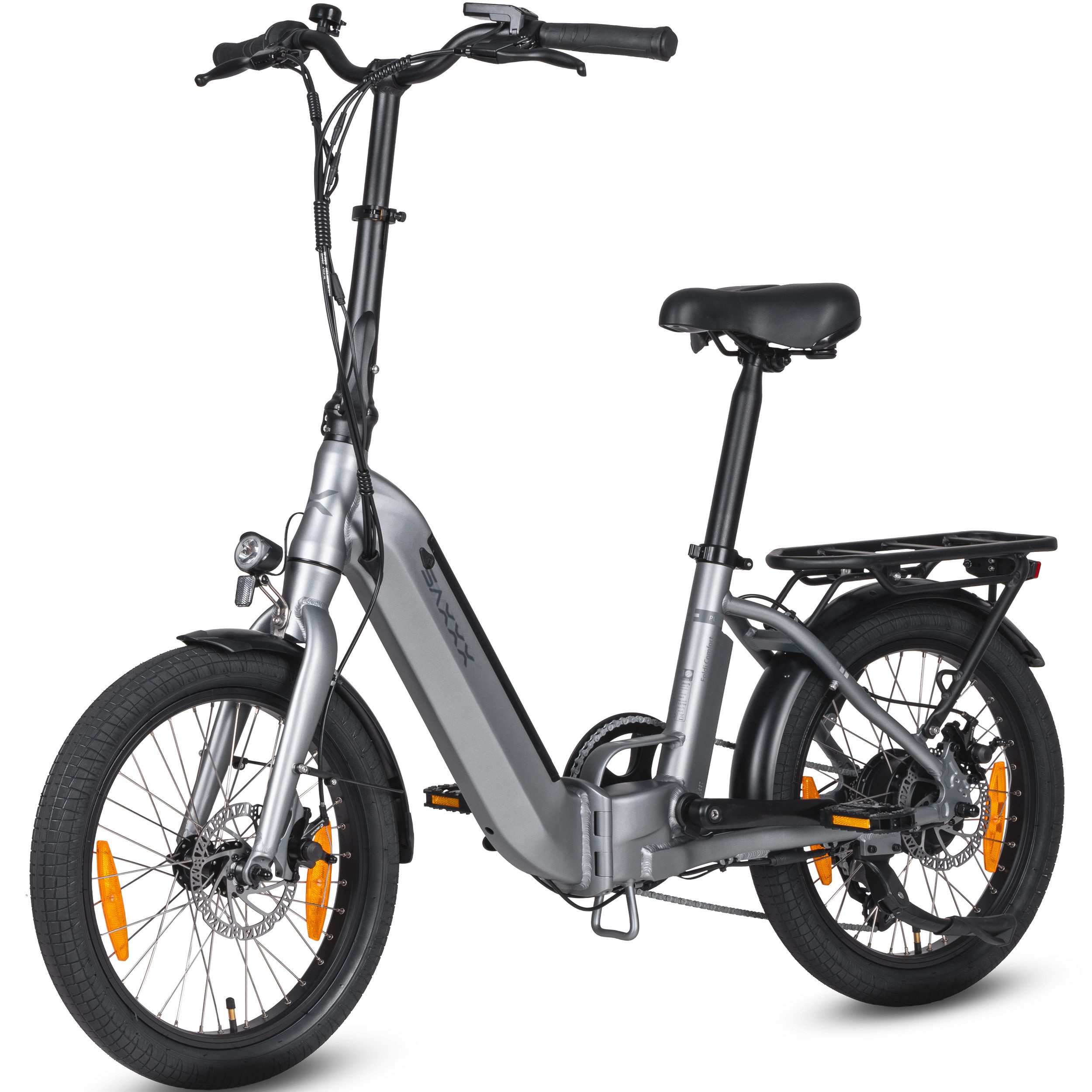 E-Bike Klapprad 20 x 2,3'' SAXXX FC, 410,4Wh, 55-100km, nur 24kg, für Damen und Herren
