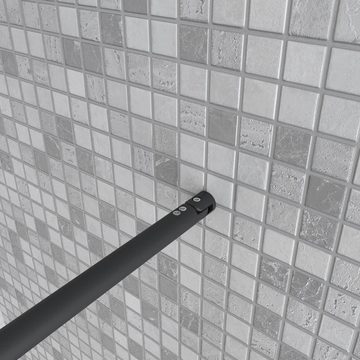 duschspa Duschwand Duschwand Walk in Dusche Duschtrennwand Glaswand 8mm Nano Glas 200cm, Einscheinbensicherheitsglas, Sicherheitsglas, (Set), Glas, Nano Glas