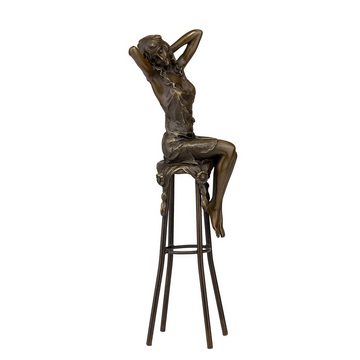 Moritz Dekofigur Bronzefigur Sitzende Frau, Bronze Fiugren für Regal