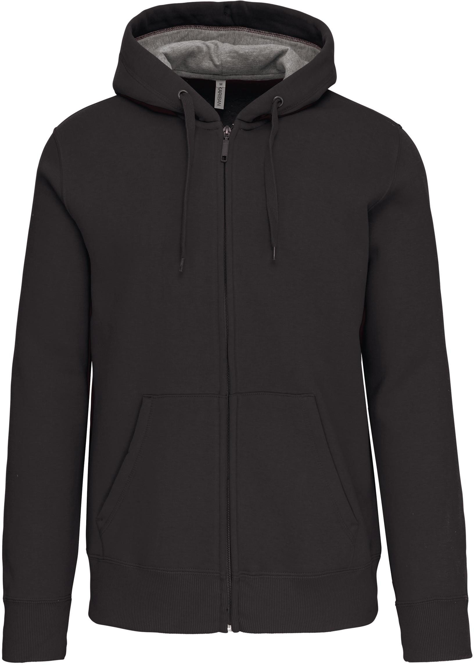 Kariban Kapuzensweatjacke Unisex Kapuzensweatshirt mit Reißverschluss
