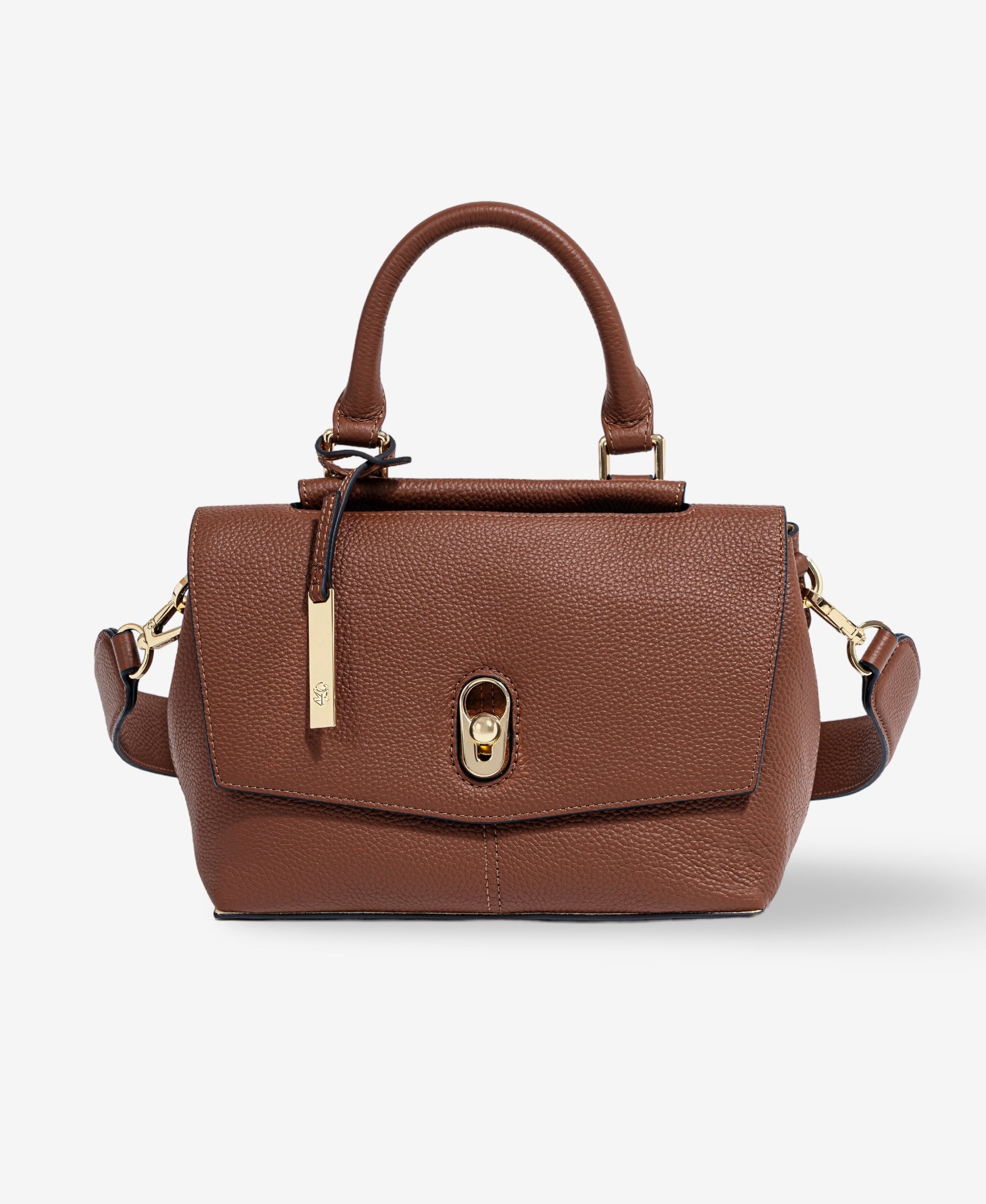 GLAMIRA Schultertasche Lysandra Braune Schultertasche (1-tlg), echt Leder