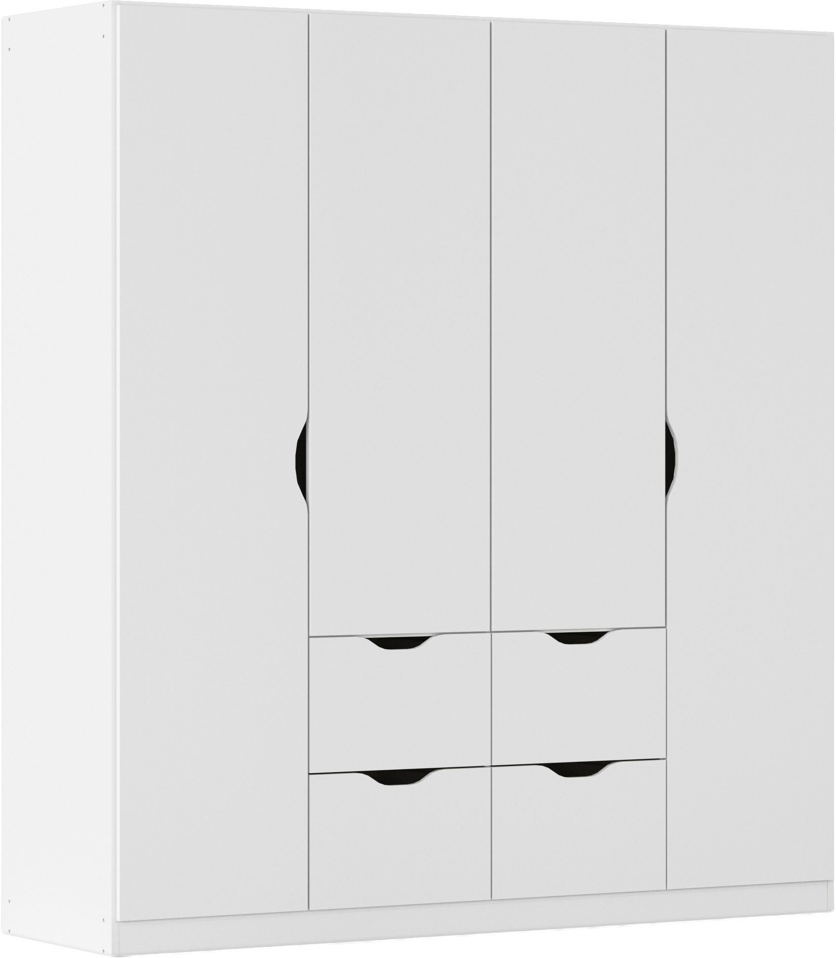 rauch Kleiderschrank Freiham mit Griffmulden und Schubkästen