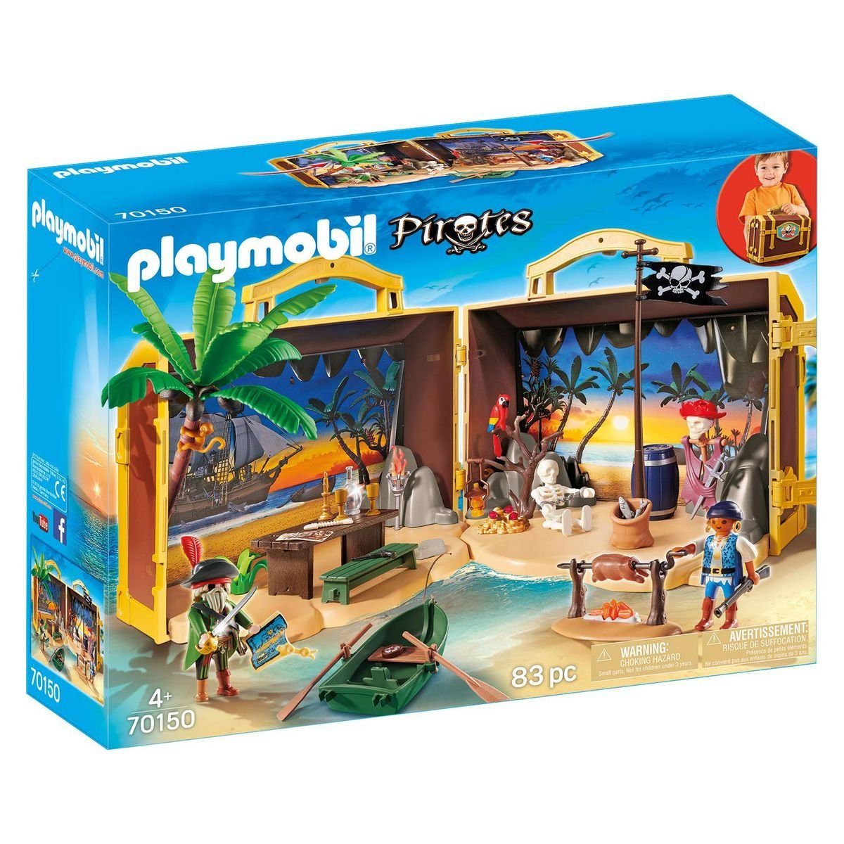 Playmobil® Spielbausteine 70150 Playmobil Pirates Mitnehm-Pirateninsel