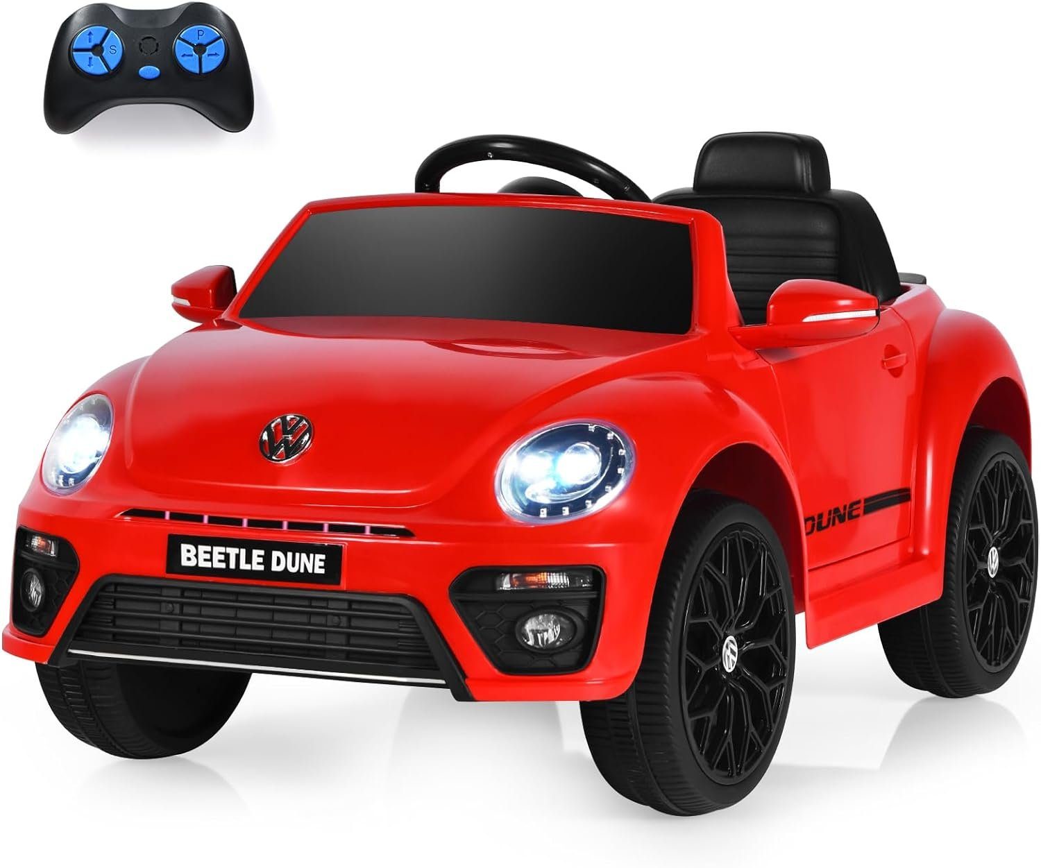 KOMFOTTEU Elektro-Kinderauto, mit 2,4 G Fernbedienung, bis 5 km/h, für Kinder 3-8 Jahre