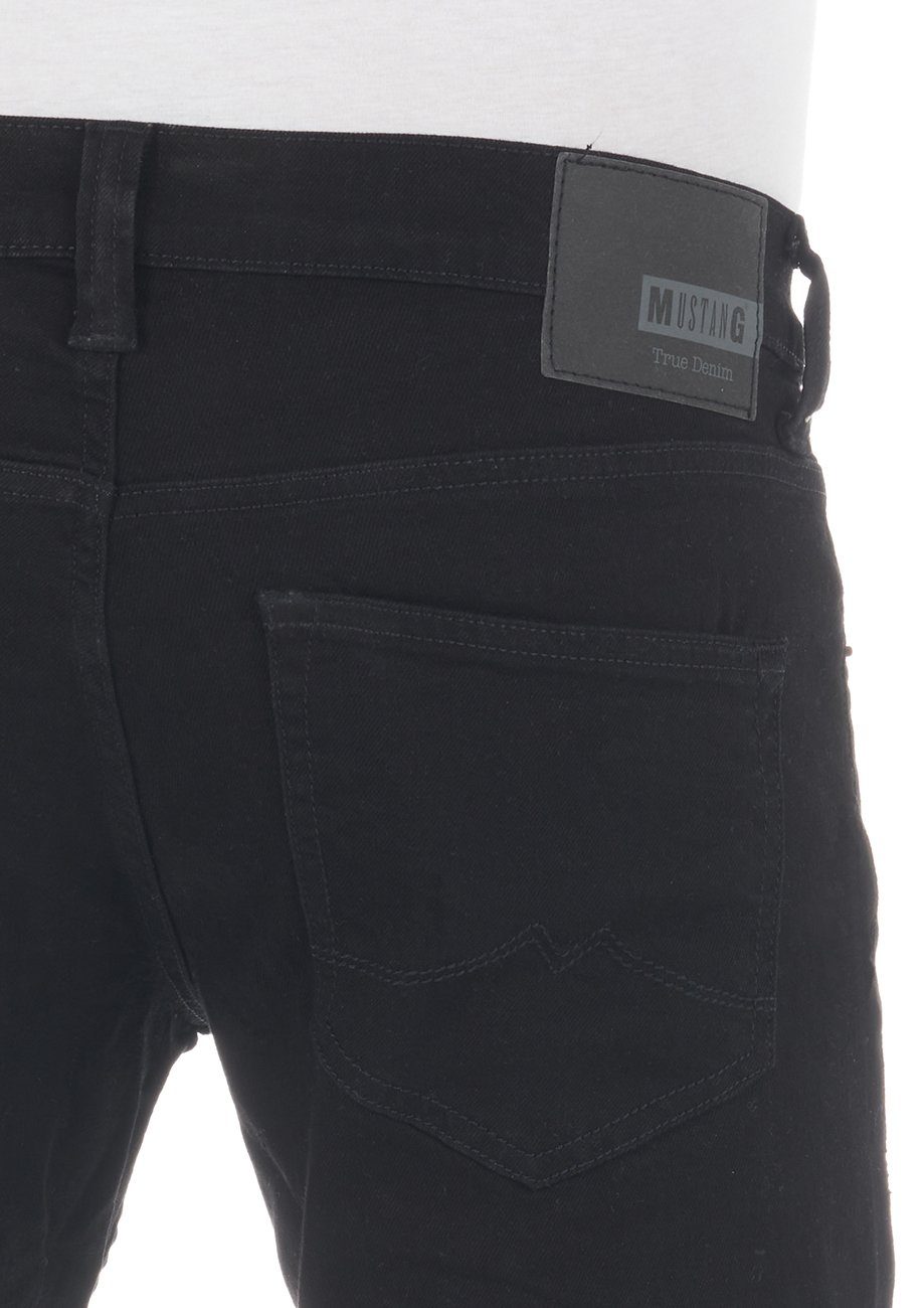 Hose Cut mit Boot Stretch (940) Denim Oregon Black Jeanshose Bootcut-Jeans Herren Denim MUSTANG