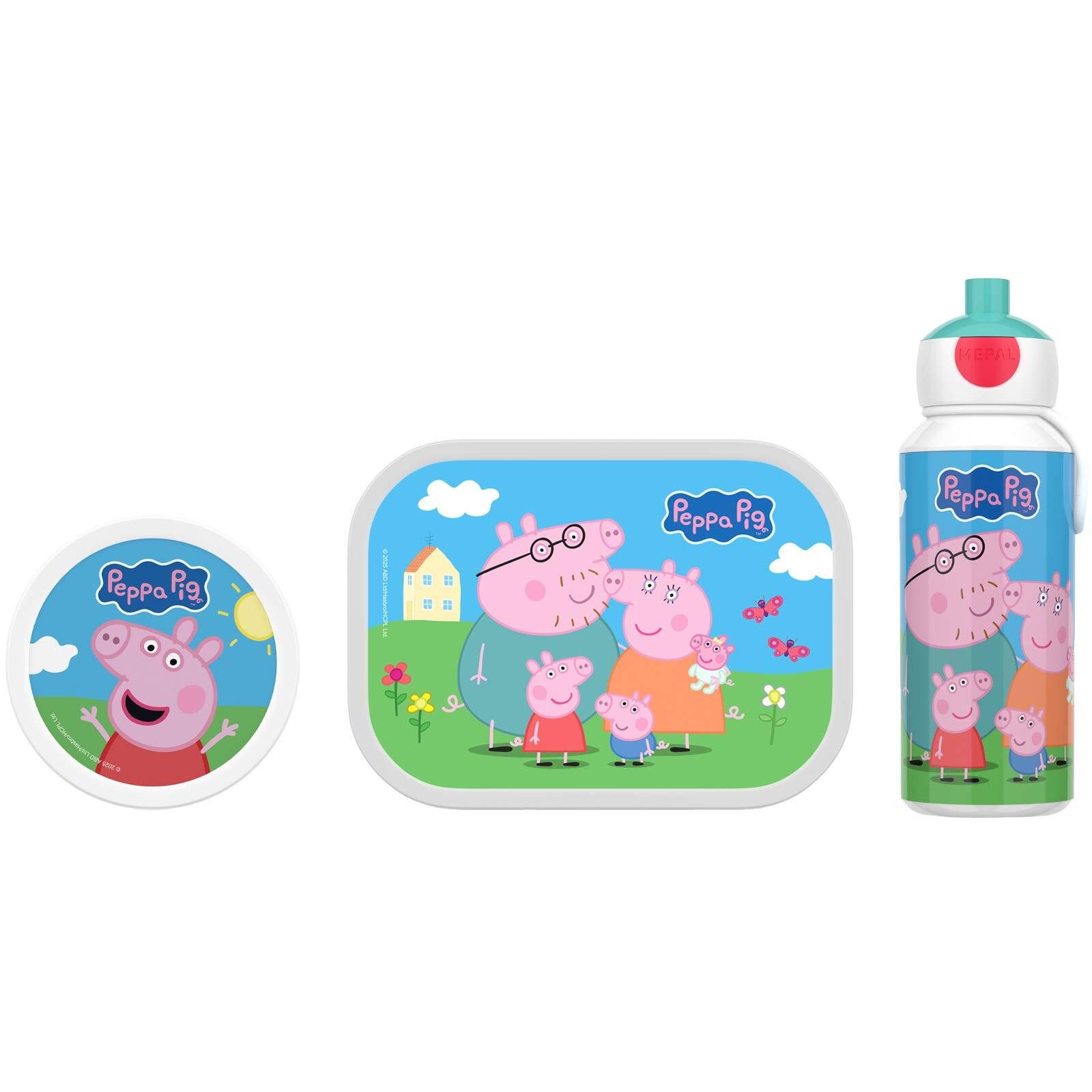 Mepal Lunchbox Campus Lunchset 3er Set, Acrylnitril-Butadien-Styrol (ABS), (3-tlg)