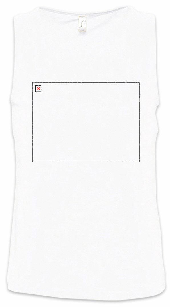 Tanktop Empty Frame Ärmelloses T-Shirt Geek Nerd PC Internet Informatiker